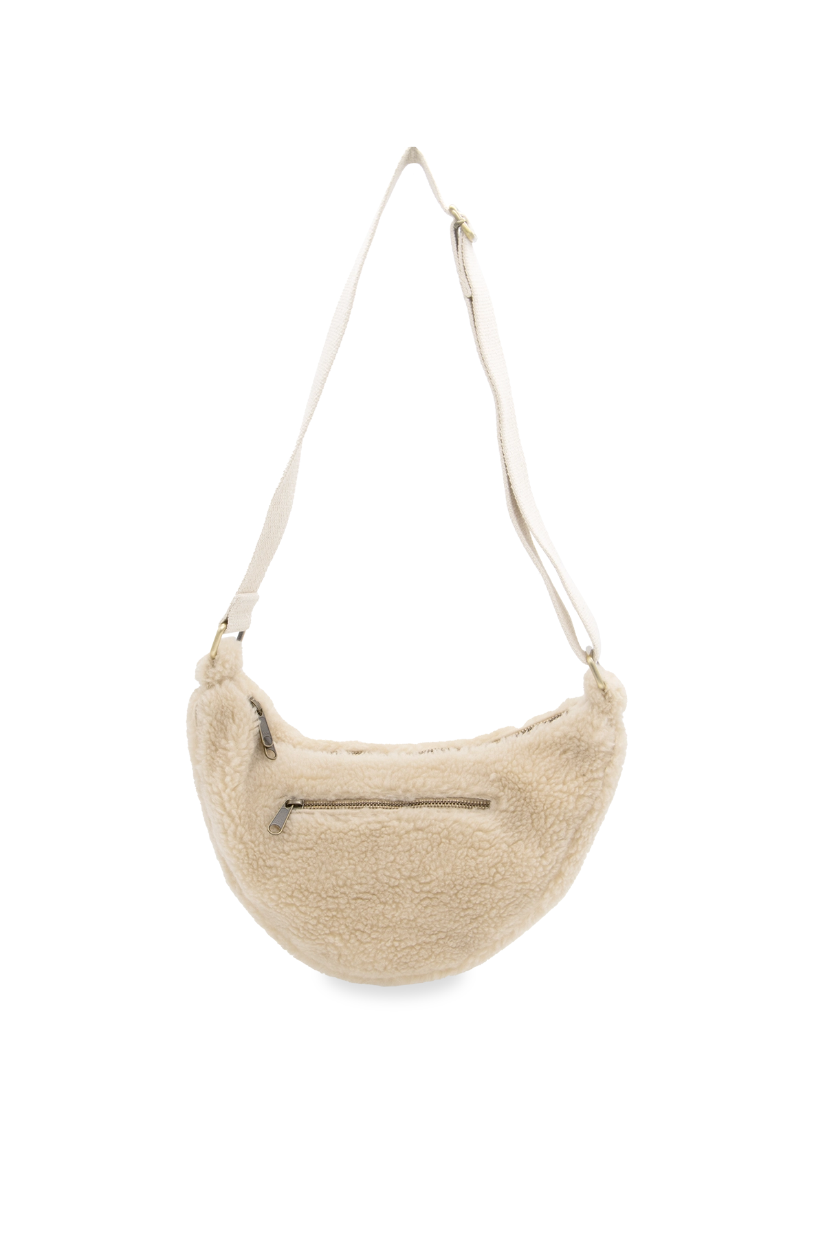Hindbag Sac Andrea Fourrure Beige