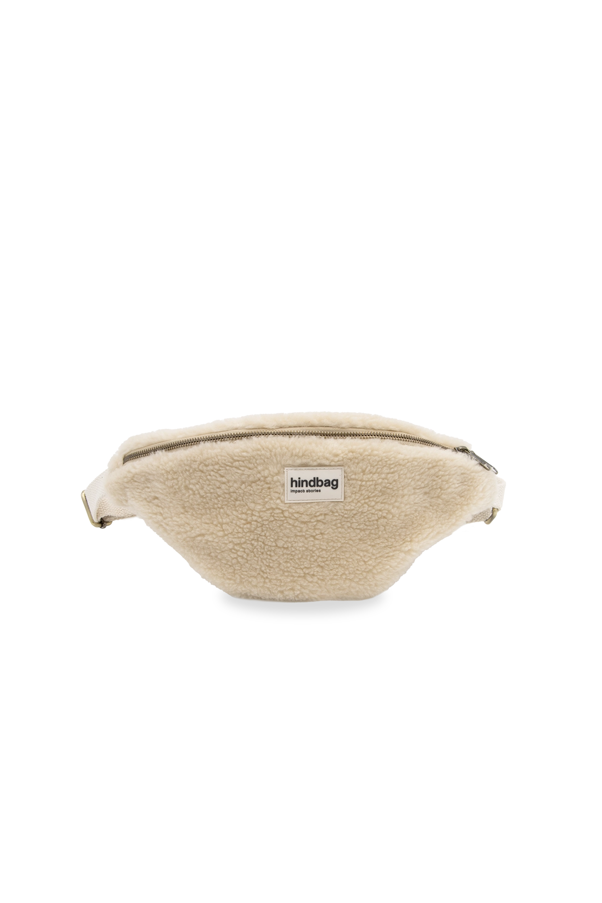 Hindbag Banane Olivia Fourrure Beige
