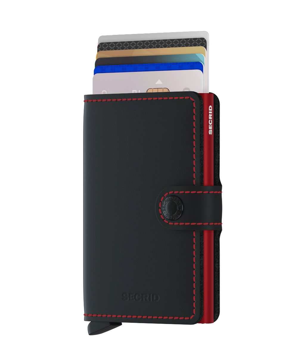 Secrid Miniwallet Matte Black-Red