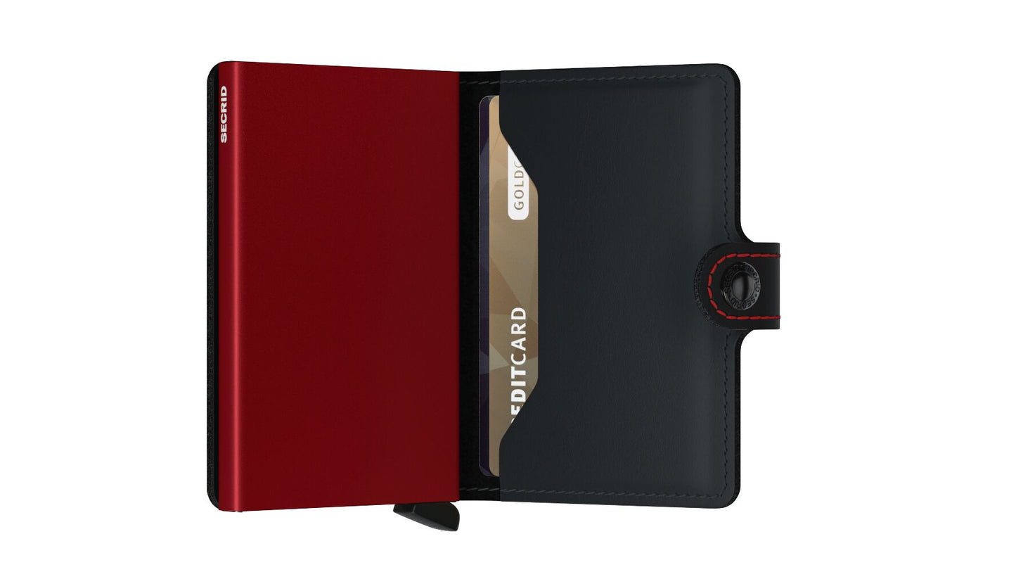 Secrid Miniwallet Matte Black-Red