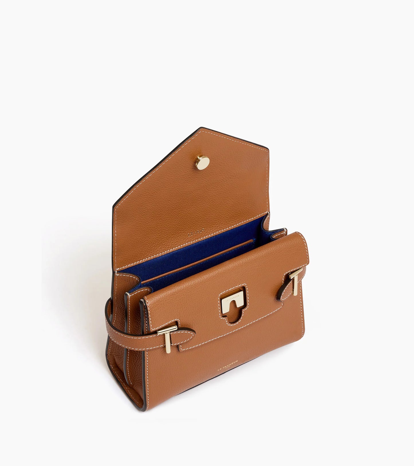 Le Tanneur Emilie Petit sac à main double rabat Marron Tan TEMI1006G05