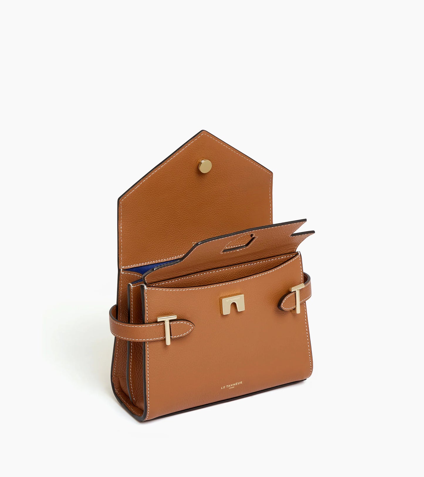 Le Tanneur Emilie Petit sac à main double rabat Marron Tan TEMI1006G05