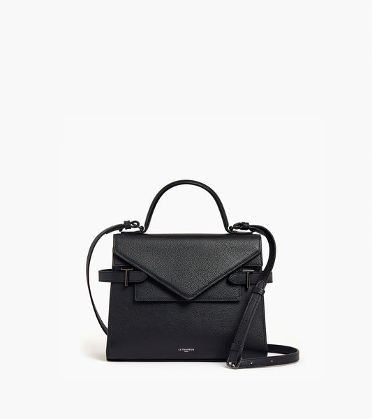 Le Tanneur Emilie Sac à main double rabat Noir TEMI1014N01