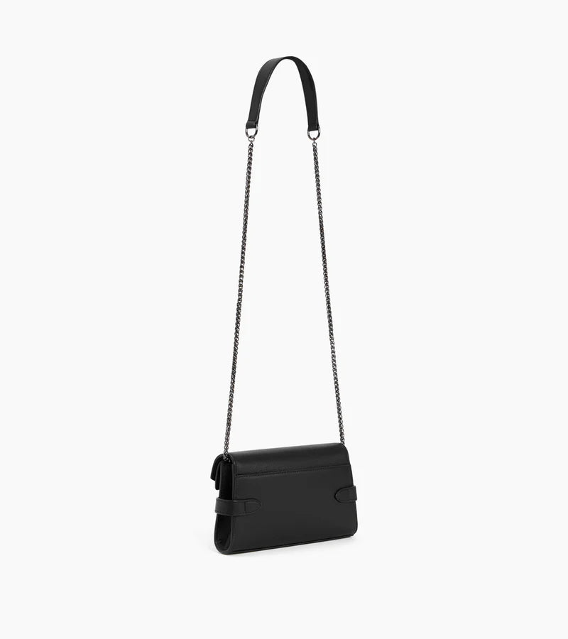 Le Tanneur Emilie Sac pochette avec bandoulière double rabat Noir TEMI1056N01