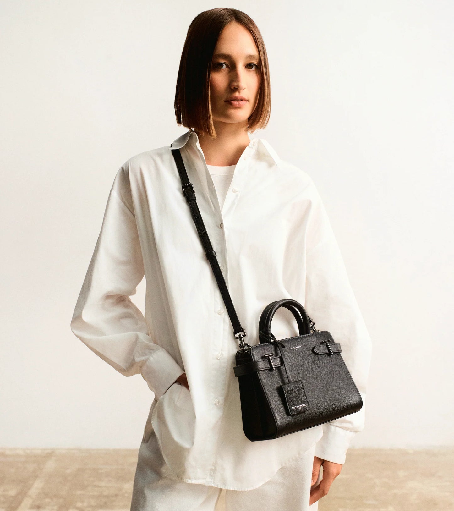 Le Tanneur Emilie Petit Sac à Main Noir TEMI1606N01