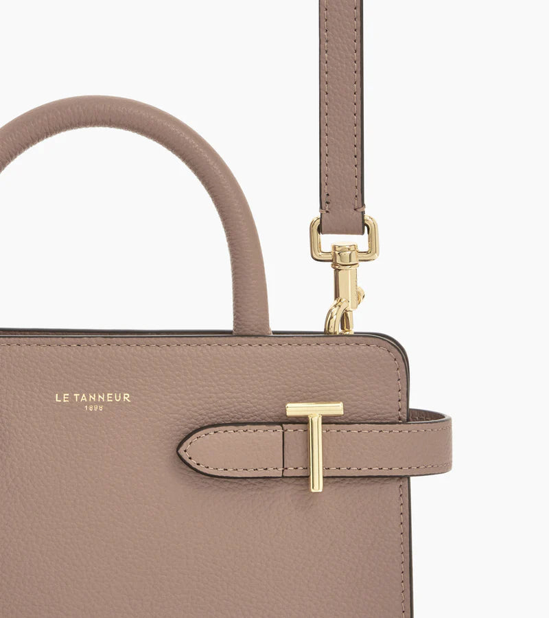 Le Tanneur Emilie Petit Sac à Main Gris de Parme TEMI1606S12