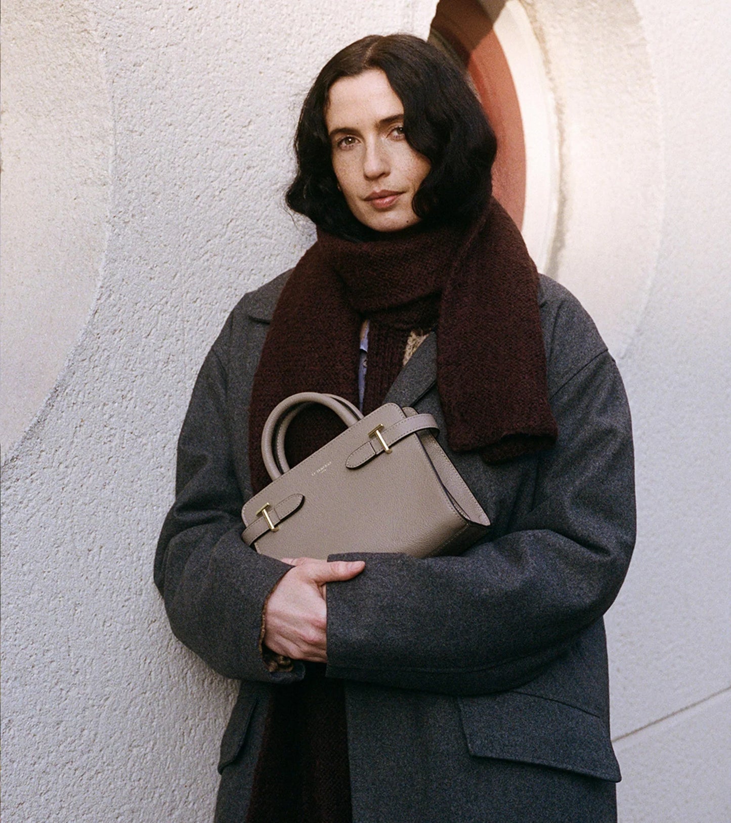 Le Tanneur Emilie Petit Sac à Main Gris de Parme TEMI1606S12