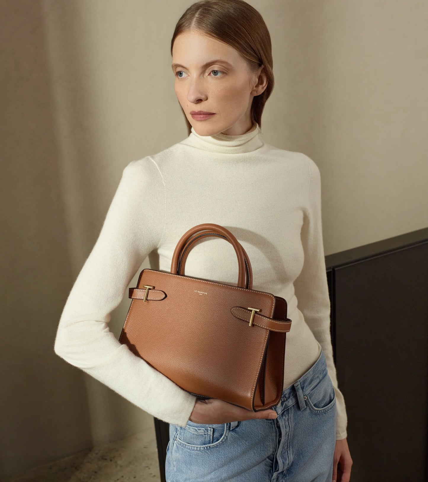 Le Tanneur Emilie Sac à Main Moyen Marron Tan TEMI1614G05