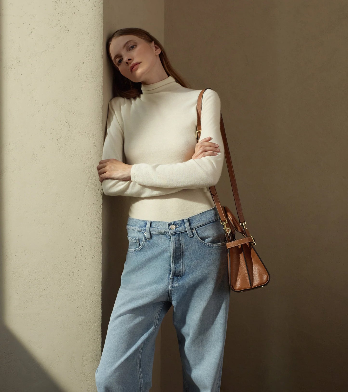 Le Tanneur Emilie Sac à Main Moyen Marron Tan TEMI1614G05